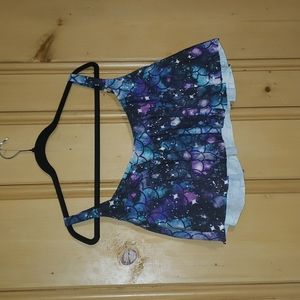 Torrid galaxy mermaid print swim top 2x